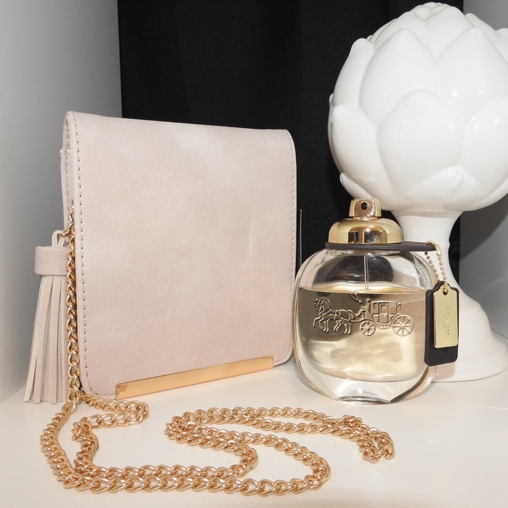 Small Pink Purse with Gold Details